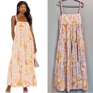 NWT Free People Park Slope Floral Tiered Maxi Dress Size M